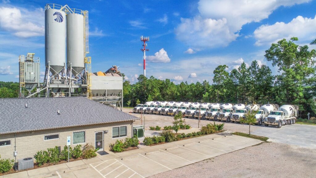 A picture of an Eagle Rock Concrete plant in North Carolina.