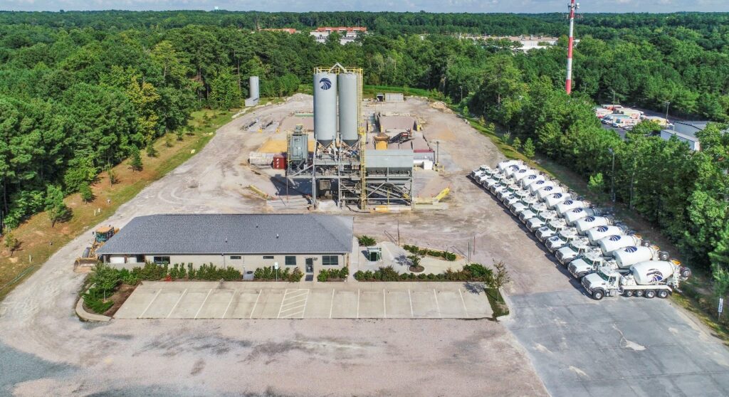 A photo of one of Eagle Rock Concrete's plants in North Carolina. 