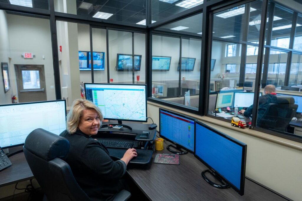 A photo of Silvi Materials' Vice President of Dispatch, Kristen Lovins.